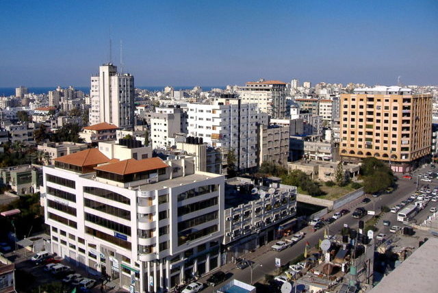 Skyline of Gaza, 2007, Wikipedia