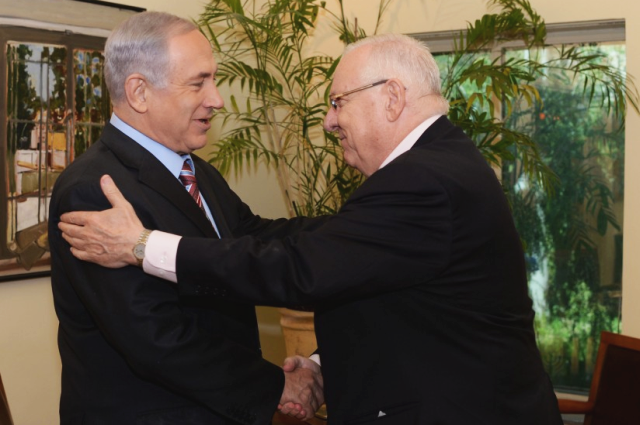 Prime Minister Benjamin Netanyahu and President Reuven Rivlin- Netanyahu's delusions / PHOTO KOBI GIDON GPO