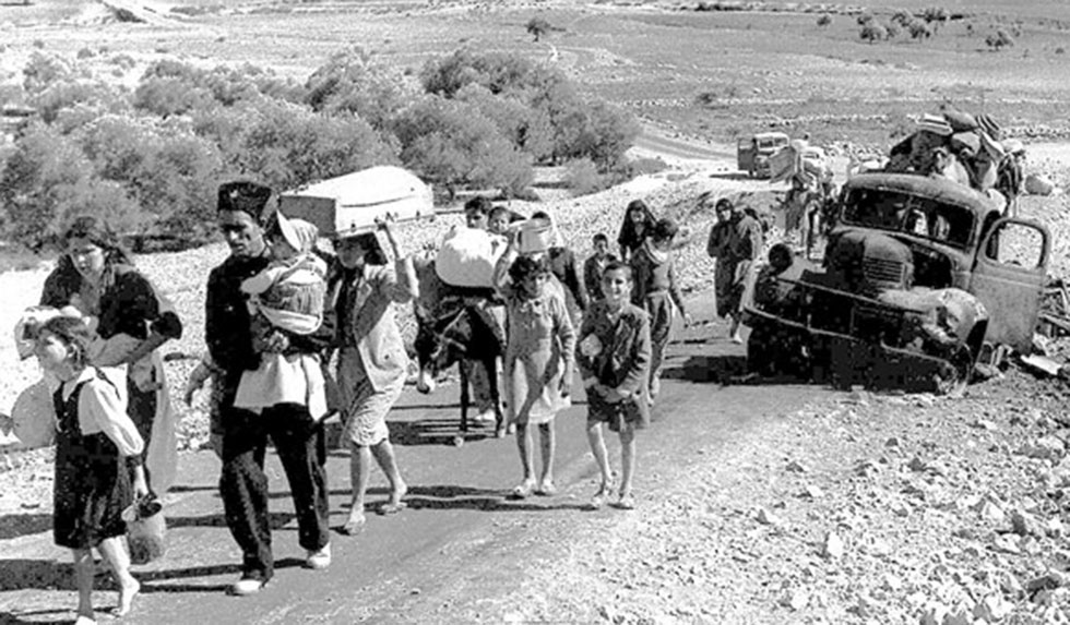 Palestinian refugees Arab refugees in the Galilee, 1948 (Photo Fred Csasznik)