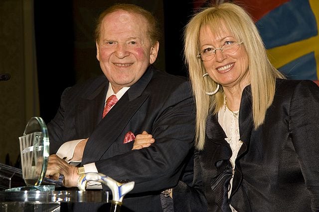 Sheldon Adelson and Miriam Adelson receiving Woodrow Wilson Awards - Wikipedia