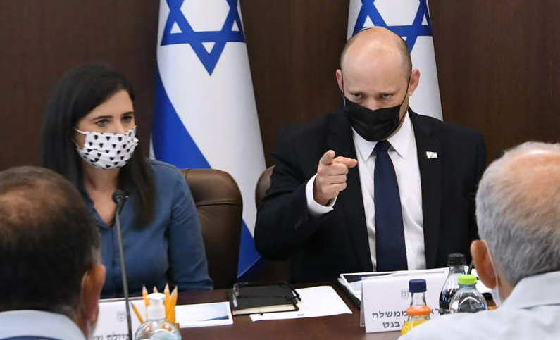 The resignation of MK Silman, the coalition whip in Naftali Bennett's eight-party coalition, PM Bennett with Ayelet Shaked. Israeli politics has been thrown back into disarray
