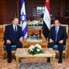 Israel’s Prime Minister Naftali Bennett met Egypt’s President Abdel Fattah el-Sisi in Sharm el-Sheikh credit Koby Gidon GPO