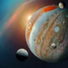 Jupiter, the solar system's largest planet, is seen alongside its moons (illustrative). pixabay