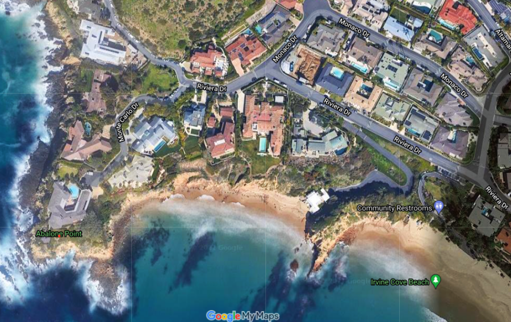 Abalone Point, Laguna Beach California Google maps