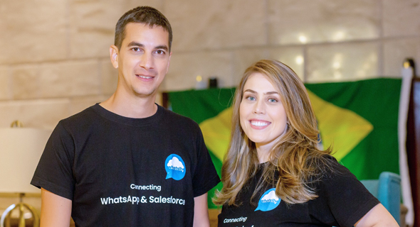 Whatslly co-founders Deborah Palacios Wanzo and Yanir Calisar. Photo Cristiano Pinheiro Soares