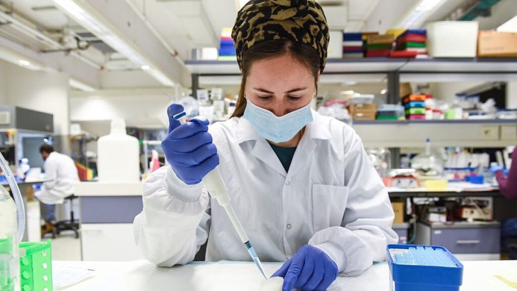 3D printing ear in the lab