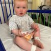 Opal Sandy in Hospital before the operation DEAF baby with hearing loss